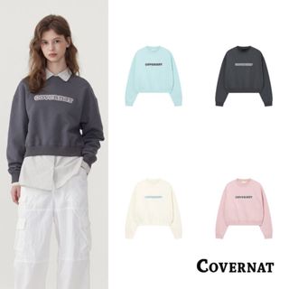 [COVERNAT]25SS 女裝短款美式t 長袖大學t 春季時尚百搭復古衛衣（多色任選）
