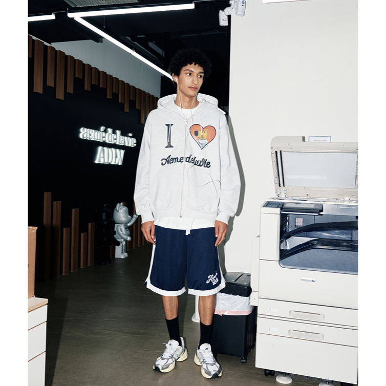 [100%KR-正品][adlv] Acme de la vie ILOVEYOU CHILL GUY 連帽衫拉鍊