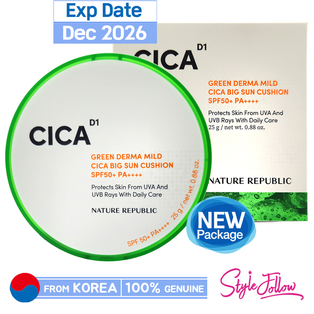 [NATURE Republic] Green Derma Mild Cica 大防曬氣墊 25g (SPF50+/PA