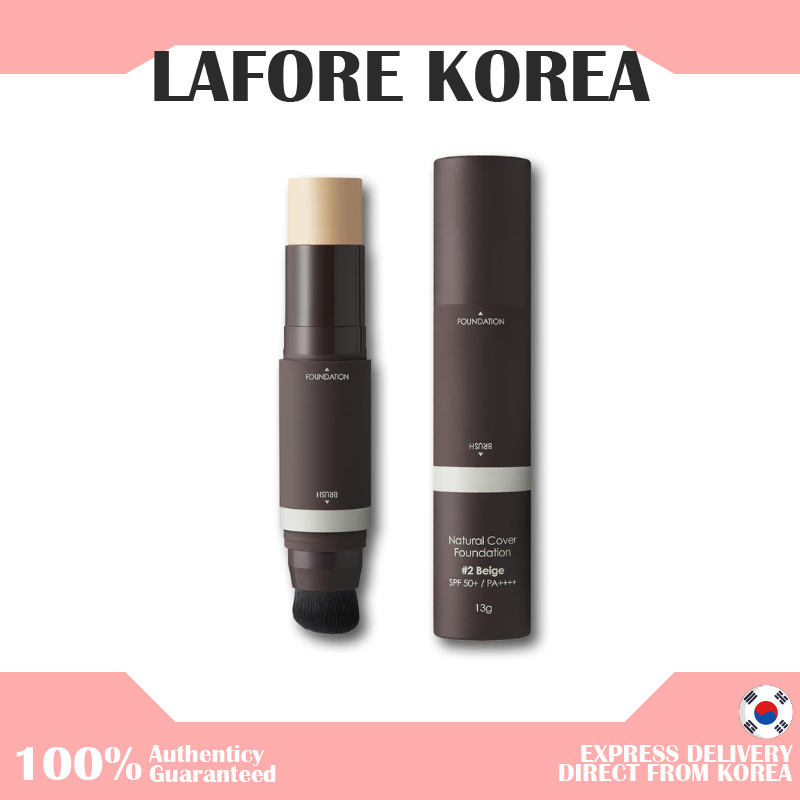 Obge Natural cover foundation, 棒狀粉底, 半啞光, 輕盈完美遮瑕粉底, 全覆蓋 SPF5