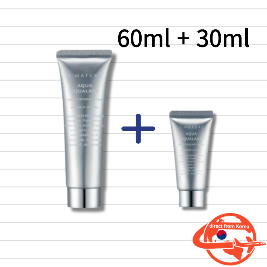 現貨 [S.NATURE] Aqua 角鯊烷高效保濕霜 60ml+30ml