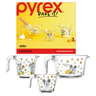 [PYREX] 米奇量杯 3p 套裝(250ml 1p、500ml 1p 和 1L 1p)