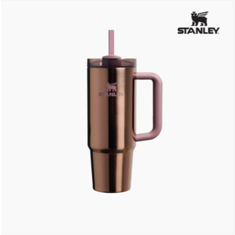 [Stanley] Desert Collection Quencher H2.0 流動狀態玻璃杯 887ml,玫瑰金