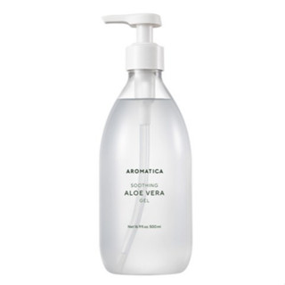 [Aromatica] 舒緩蘆薈凝膠無味 500ml 1pc / 面部和身體敏感肌膚舒緩冷卻凝膠