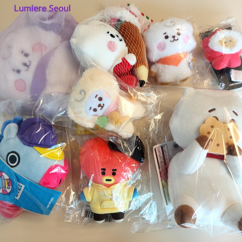 BT21 官方毛絨公仔吉祥物 – 選項 A 到 H(全新帶標籤)