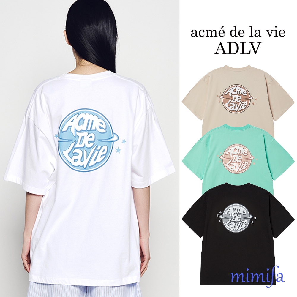 [acme De la vie ADLV] ADLV SATURN LOGO短袖T恤