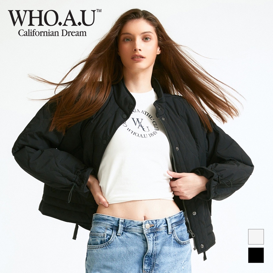 [WHO.A.U] 女士高領絎縫外套|whjjd4955f