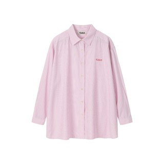 FALLETT Small Story Logo 粉紅色經典條紋襯衫