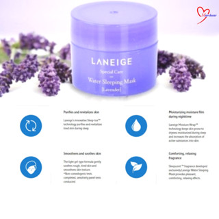 LANEIGE 蘭芝水睡眠面膜 70ml/ 薰衣草水睡眠面膜 70ml/ Cica 睡眠面膜 60ml