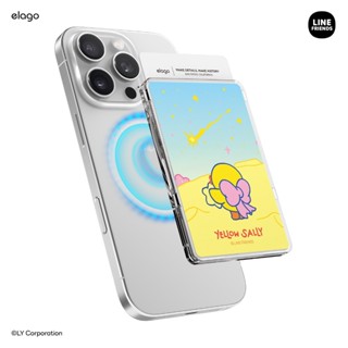 [elago] LINE FRIENDS 黃色 Sally 磁性透明卡包