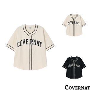 [COVERNAT]25SS 男生寬鬆棒球服 女士短袖外套 夏季薄款圓領襯衫 運動衫（多色任選）