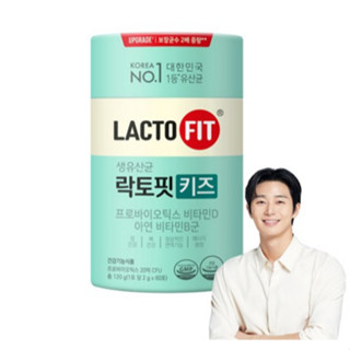 韓國新 Lacto Fit Lactokids 益生菌兒童生長和免疫新增鋅維生素 d、維生素 b 60sticks