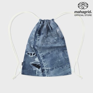 [MAHAGRID] 牛仔印花健身包 unisex korean style
