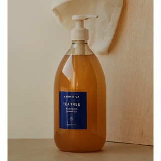 Aromatica 茶樹淨化洗髮水 400 毫升、1000 毫升/脫髮功能性洗髮水/油性頭皮涼爽洗髮水/橄欖年輕洗髮水/