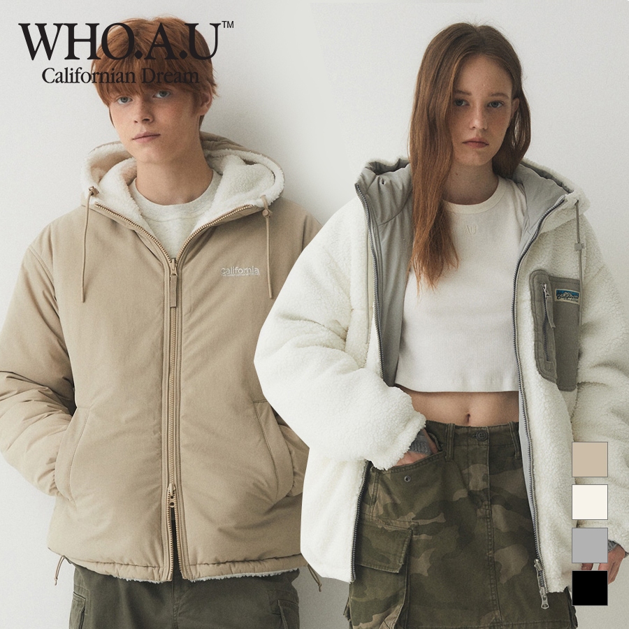 [WHO.A.U] 雙面羊羔絨外套 | WHJJE4T14U