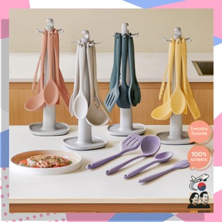 Lilive / 矽膠廚房工具 7 件套 5 色 / 不含 BPA 廚具 / 舒適廚房配件
