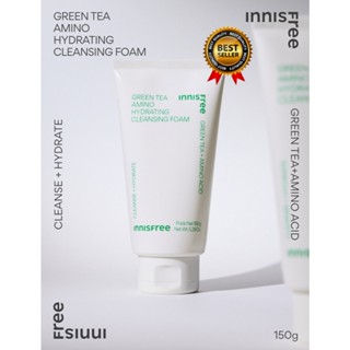 悅詩風吟 Innisfree 綠茶保濕氨基潔面泡沫潔面乳 150g 用於深層補水和護膚