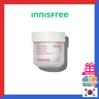 [Innisfree] 膠原綠茶神經醯胺彈潤面霜 (50ml x 1入) / [來自韓國]