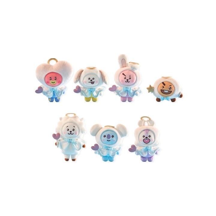 Bts BT21 天使與惡棍天使娃娃 MANG/KOYA/RJ/SHOOKY/COOKY/CHIMMY/TATA