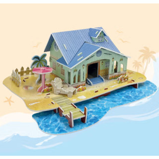 3D 木鎖泡沫 3D 拼圖