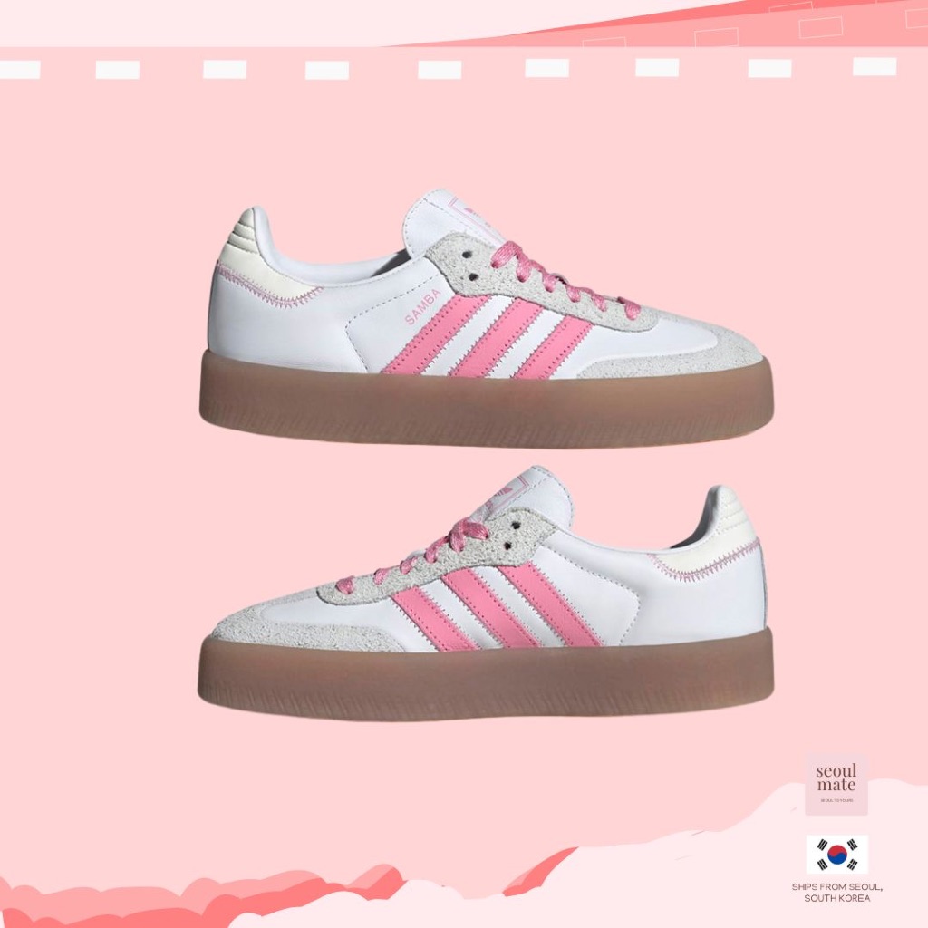 愛迪達 [來自韓國] ADIDAS Samba in White Pink Combi | IE9109
