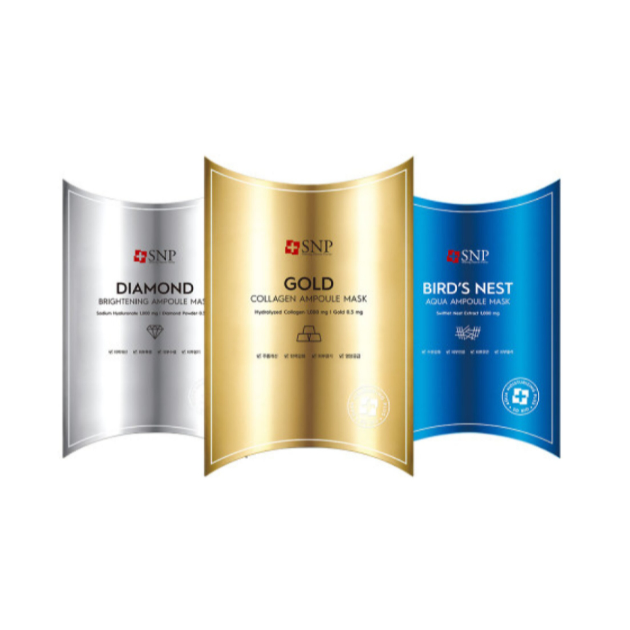 [K-Beauty Set] SNP 面膜包 – 黃金、鑽石、燕窩 (10pcs x 3) | 節省 11% | 韓國面