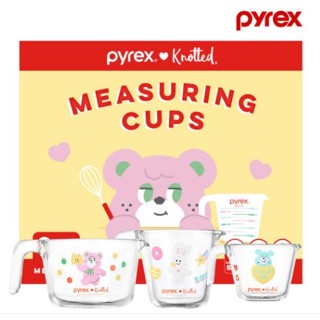 [PYREX X Knotted]量杯 3p 套裝(250ml +500ml+ 1L)/韓國發貨✈️