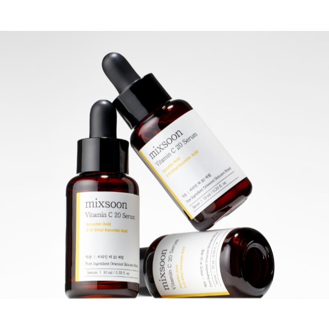 MIXSOON 維他命C 20 精華液 10ml｜20%高濃度維C｜亮白淡斑精華｜韓國保養品