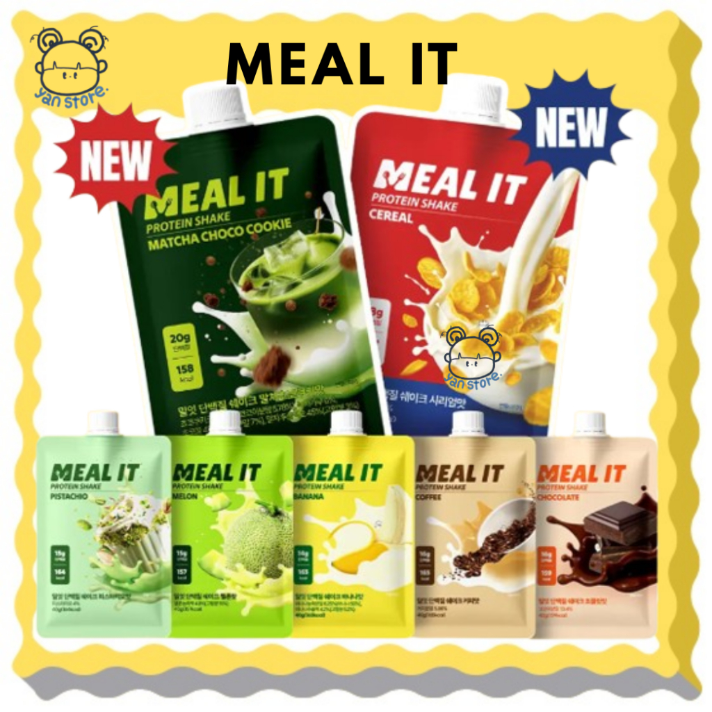 [MEAL IT] 高蛋白粉奶昔 40g/ 巧克力/開心果/香蕉/甜瓜/咖啡