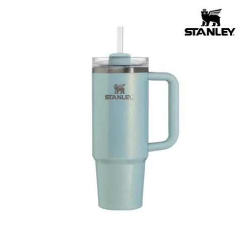 STANLEY QUENCHER H2.0 FLOWSTATE 不倒翁 887ML(藍莓牛奶)帶把手和吸管蓋保溫飲料