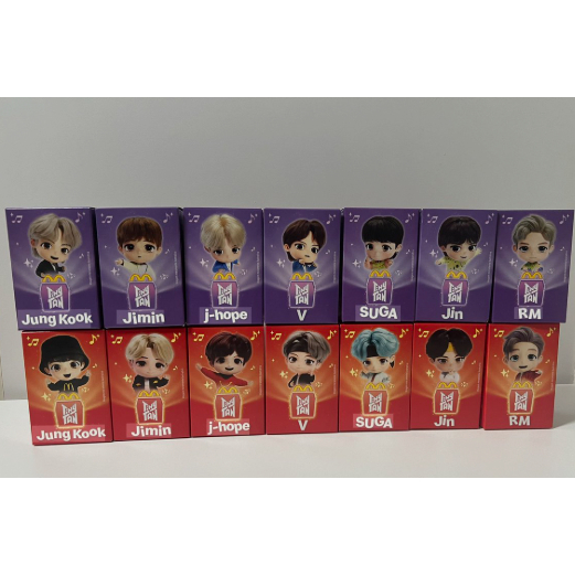 TinyTAN BTS 麥當勞開心樂園餐合作 | 第 1 版(紫色)/第 2 版 Encore 版(紅色)