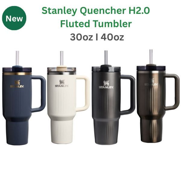 [新] Stanley Quencher H2.0 凹槽玻璃杯 887ml | 1.18L I 黑色 | 暮光杯 | 槍