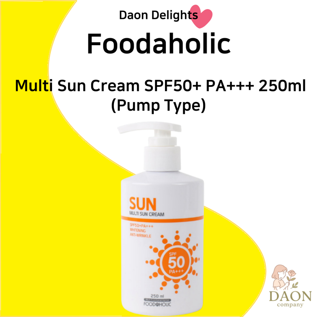 Foodaholic 多效防曬霜 SPF50+ PA+++ 250ml (泵型)