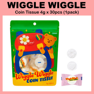 [WIGGLE WIGGLE] 硬幣紙巾 4g x 30pcs (1pack) 幹紙巾