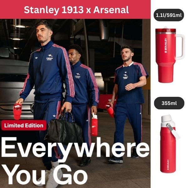 [Stanley 1913 x Arsenal] 限量版不倒翁系列 I Quencher Pro Tour 翻蓋吸管 1