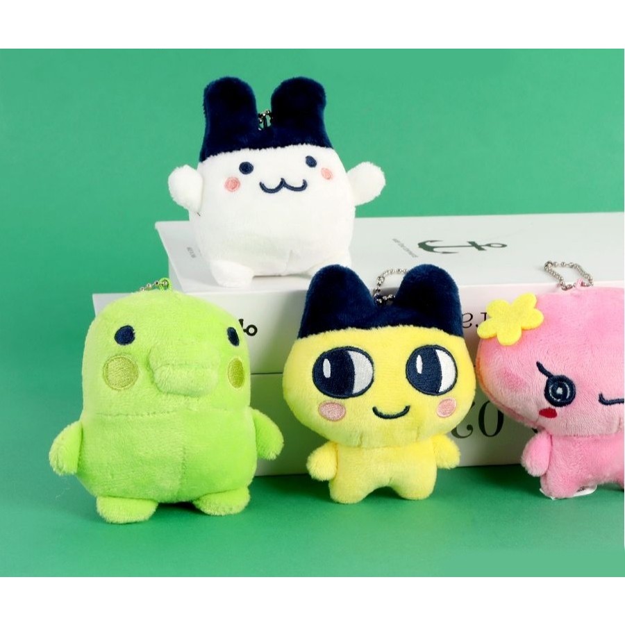 Tamagotchi 毛絨型包掛飾鑰匙圈可愛韓國時尚 Mametchi Violetchi Kuchipatchi Mi