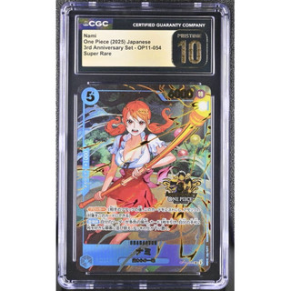 CGC10 pristine 黑金 海賊王 日版 娜美 OP11-054 絕版 特典 PSA10以上 等同BGS