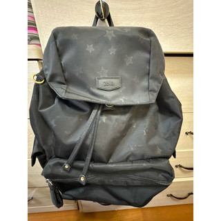 Zoila 經典星星⭐️黑色大容量尼龍筆電後背包