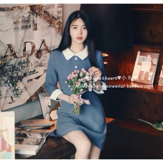 韓國正品milkcocoa 秋 甜美優雅氣質洋裝