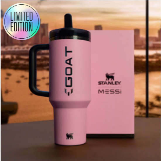 【限量版】Stanley Messi 1913 Quencher ProTour 翻蓋吸管杯 1.18L GOAT 粉色
