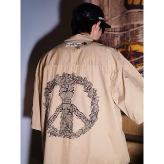 古著 Ecko Unltd 00s The Master Piece Collection 嘻哈短袖襯衫 XXL