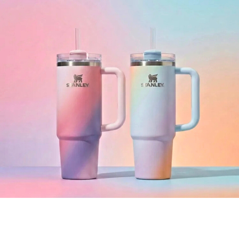 Stanley Quencher H2.0 FlowState 玻璃杯新到貨彩色沙丘/日出螺旋 887ml 591ml