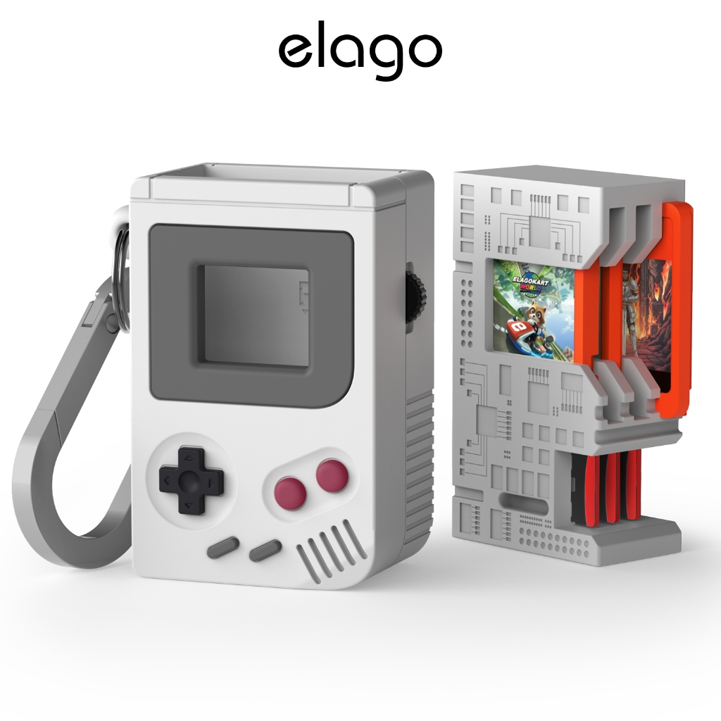 [elago] NW5 遊戲卡盒鑰匙圈 適用於 Nintendo Switch 遊戲卡 收納保護