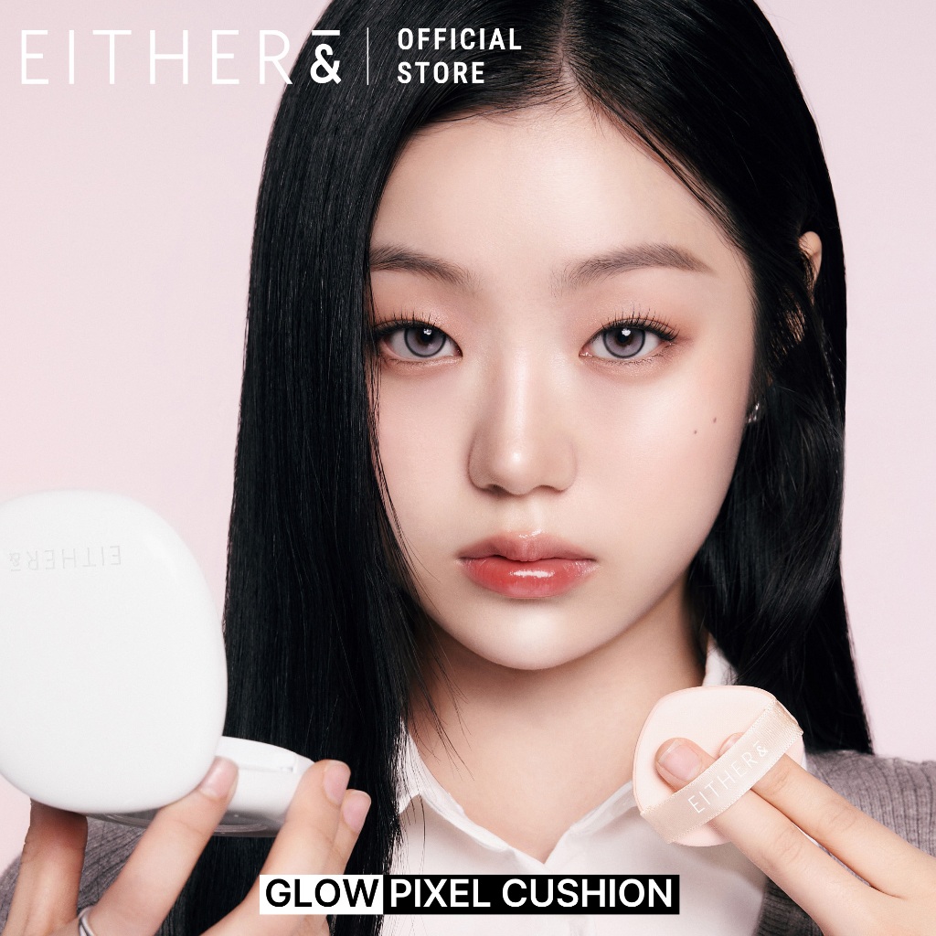 EITHER& Glow Pixel Cushion SPF50+ PA+++ 12g