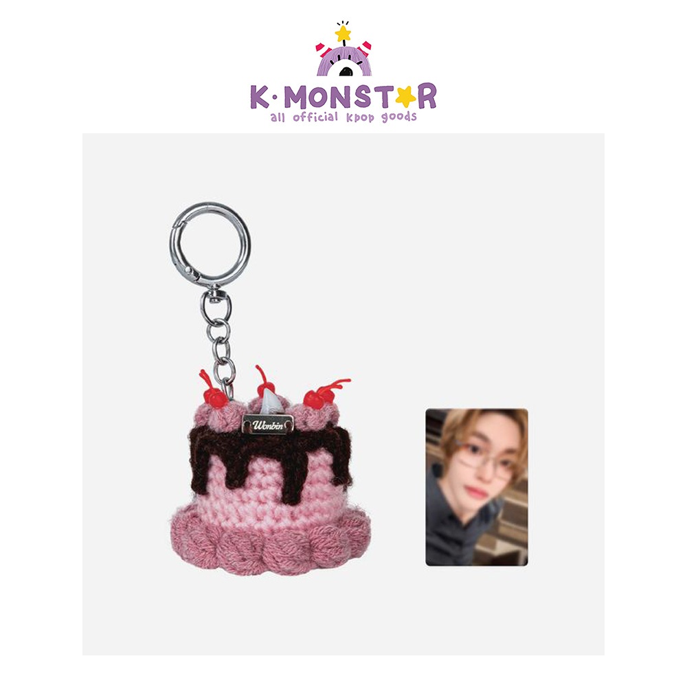 WONBIN ARTIST BIRTHDAY CROCHET MINI CAKE KEYRING