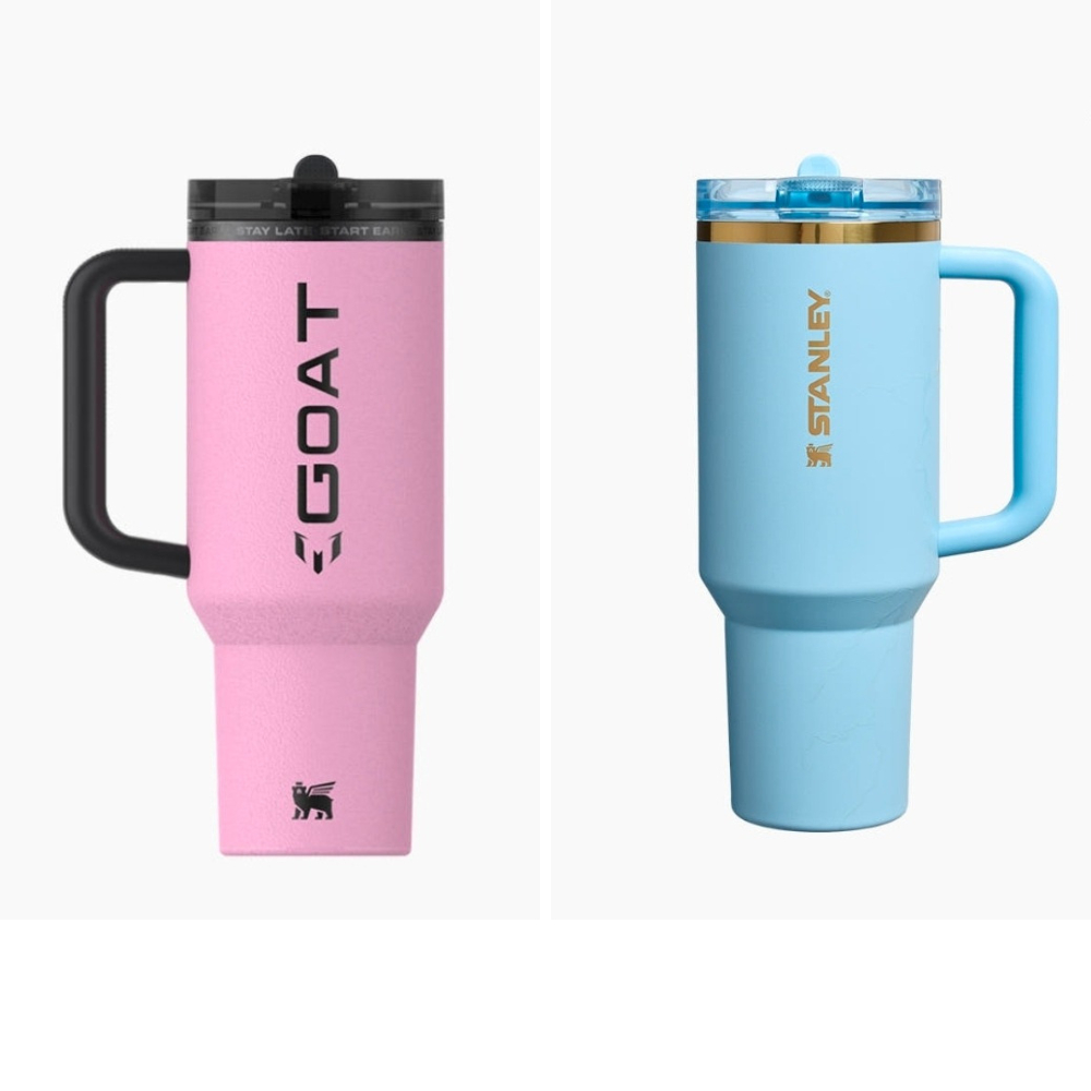 STANLEY x MESSI 限量版 1913 Quencher ProTour 翻蓋吸管杯前鋒藍色山羊粉色 1.18