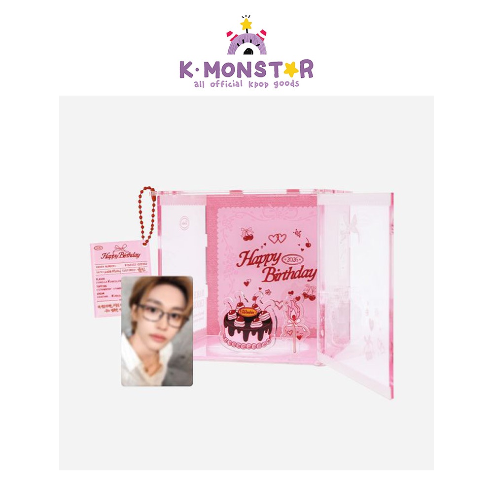 WONBIN ARTIST BIRTHDAY ACRYLIC CAKE BOX