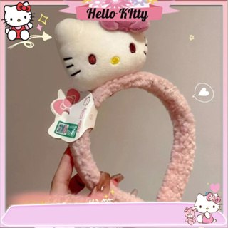 Hellokitty髮箍 毛絨公仔玩偶頭箍 可愛卡通頭飾 學生髮飾