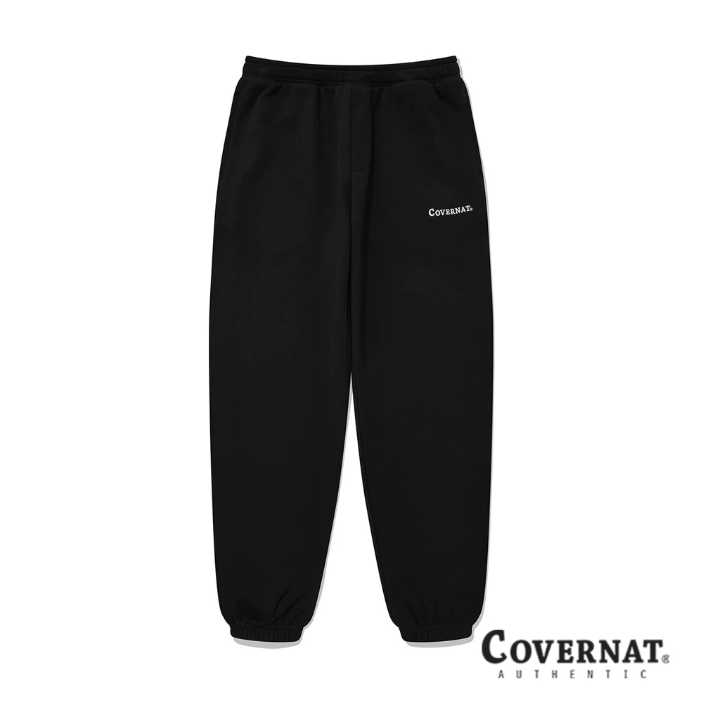 [COVERNAT]  Authentic Logo Sweat 縮口褲 (黑色) [F7]