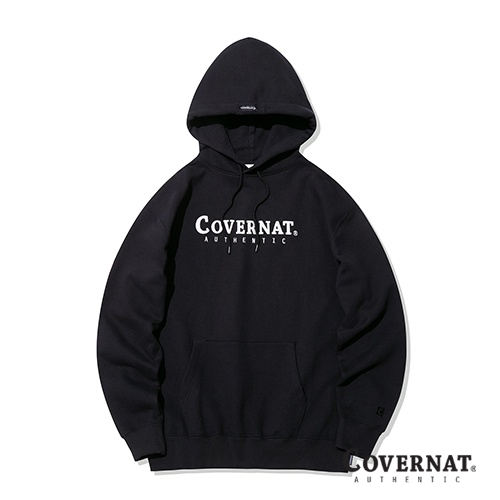 [COVERNAT][STANDARD]  Authentic Logo 連帽上衣(黑色) [C0]